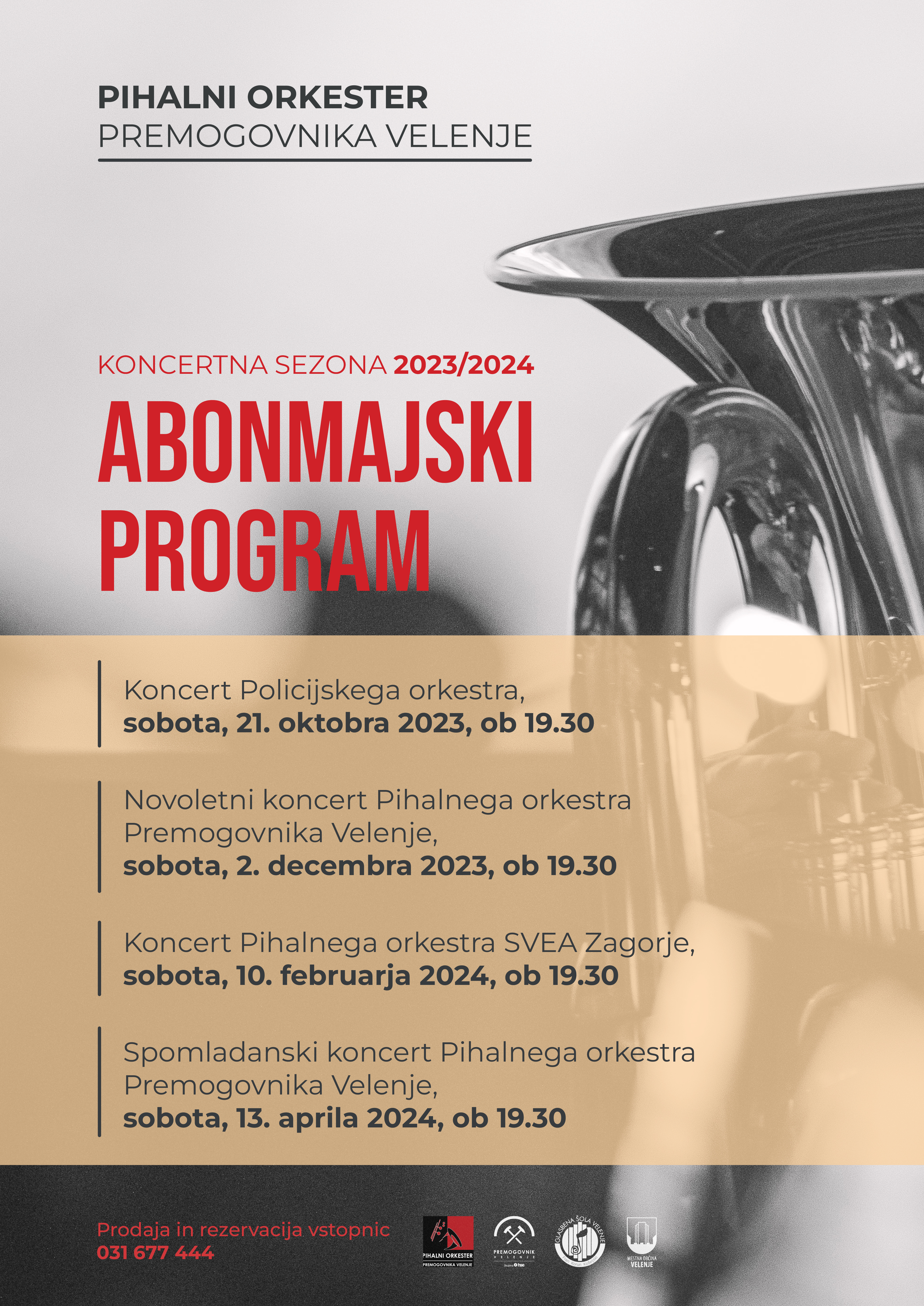 Nova abonmajska sezona Pihalnega orkestra Premogovnika Velenje
